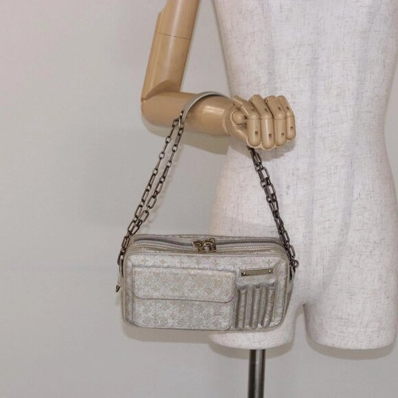 LOUIS VUITTON Monogram Shine McKenna Shoulder Bag Gold M92363 LV Auth 141900 - Picture 1 of 16